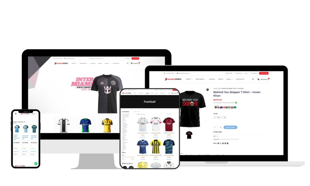 Ecommerce website development for online store